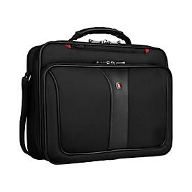 Laptop Tasche Wenger Legacy, Laptop bis 15', 2 Hauptfächer, Organizer, Trolleybefestigung, B 410 x H 300 x L 110 mm, 15 l, Polyester, schwarz