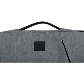 Laptophülle Exacompta Business, für Laptops 15-16'', gepolstert, Griff & Reißverschlussfach, B 410 x T 25 x H 310 mm, Post-Consumer-Polyester, grau