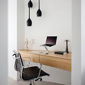 Laptopständer Durable Stand Rise, für Laptops bis 17', Gummiauflagen, manuell verstellbar, mit Griffmulde, Aluminium