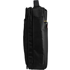 Laptoptasche Exacompta Dual Exacitve, für Laptops bis 15,6', Dokumente bis DIN A4, B 320 x T 110 x H 490 mm, Polyester, schwarz