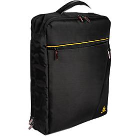 Laptoptasche Exacompta Dual Exacitve, für Laptops bis 15,6', Dokumente bis DIN A4, B 320 x T 110 x H 490 mm, Polyester, schwarz