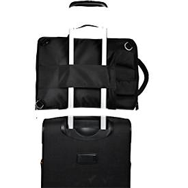 Laptoptasche Exacompta Dual Exacitve, für Laptops bis 15,6', Dokumente bis DIN A4, B 320 x T 110 x H 490 mm, Polyester, schwarz