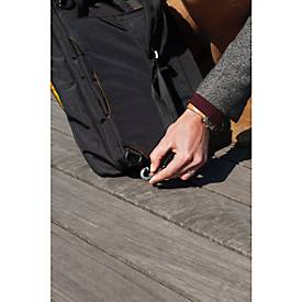 Laptoptasche Exacompta Dual Exacitve, für Laptops bis 15,6', Dokumente bis DIN A4, B 320 x T 110 x H 490 mm, Polyester, schwarz