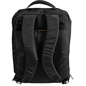 Laptoptasche Exacompta Dual Exacitve, für Laptops bis 15,6', Dokumente bis DIN A4, B 320 x T 110 x H 490 mm, Polyester, schwarz