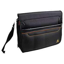 Laptoptasche Exacompta Exactive, für Laptops bis 14', Dokumente bis DIN A4, B 380 x T 100 x H 305 mm, Polyester, schwarz