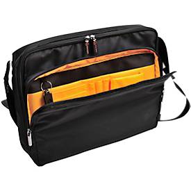 Laptoptasche Exacompta Exactive, für Laptops bis 14', Dokumente bis DIN A4, B 380 x T 100 x H 305 mm, Polyester, schwarz