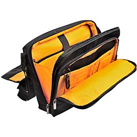 Laptoptasche Exacompta Exactive, für Laptops bis 14', Dokumente bis DIN A4, B 380 x T 100 x H 305 mm, Polyester, schwarz