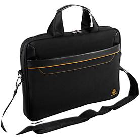 Laptoptasche Exacompta Exactive®, geeignet für 1 Laptop bis 15,6'', Reissverschlussfach, Rückenschlaufe, 305 x 420 x 50 mm, Polyesterstoff, schwarz