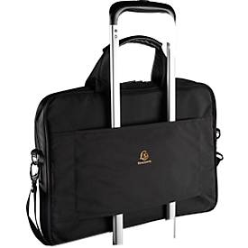 Laptoptasche Exacompta Exactive®, geeignet für 1 Laptop bis 15,6'', Reissverschlussfach, Rückenschlaufe, 305 x 420 x 50 mm, Polyesterstoff, schwarz