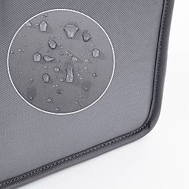 Laptoptasche Sigel Desk Sharing Bag Premium L, für Laptops bis 17,3″, 2 große und 5 kleine Fächer, Tragegriffe, Schultergurt, RPET, dunkelgrau