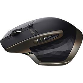 Laser-Maus Logitech MX Master, kabellos, 5 Tasten, 1600 dpi, mit USB-Empfänger, schwarz