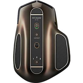 Laser-Maus Logitech MX Master, kabellos, 5 Tasten, 1600 dpi, mit USB-Empfänger, schwarz