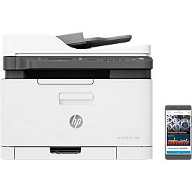 Laser-Multifunktionsgerät HP Color Laser MFP 179fwg, Farbe/SW, 4 in 1, netzwerkfähig, bis A4