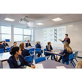 Laserprojektor Epson EB-L260F, 1920 x 1080 Full HD, 4.600 Lumen, bis zu 310 Zoll, 2 x HDMI, USB, WiFi, weiß