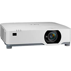 Laserprojektor NEC P547UL, 1920 x 1200 (WUXGA), 5400 ANSI Lumen, 1, 6-facher Zoom, 2x HDMI, USB/LAN/WLAN, weiß
