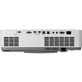 Laserprojektor NEC P547UL, 1920 x 1200 (WUXGA), 5400 ANSI Lumen, 1, 6-facher Zoom, 2x HDMI, USB/LAN/WLAN, weiß