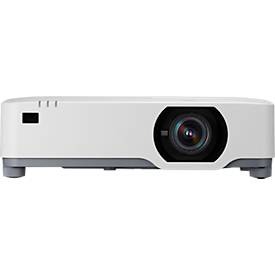 Laserprojektor NEC P547UL, 1920 x 1200 (WUXGA), 5400 ANSI Lumen, 1, 6-facher Zoom, 2x HDMI, USB/LAN/WLAN, weiß