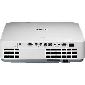 Laserprojektor NEC P547UL, 1920 x 1200 (WUXGA), 5400 ANSI Lumen, 1, 6-facher Zoom, 2x HDMI, USB/LAN/WLAN, weiß