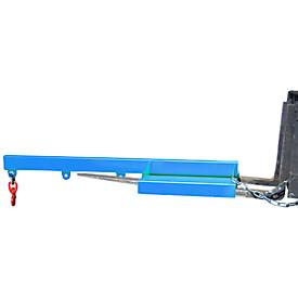 Lastarm für Gabelstapler, 1600-5,0, blau RAL 5012
