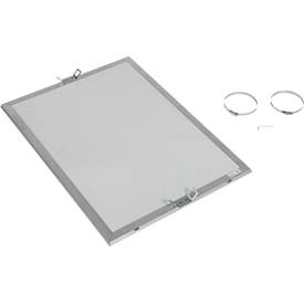 Laternen-Klapprahmen, Hochformat, wasserfest, 25 mm Profil, DIN A2, silber