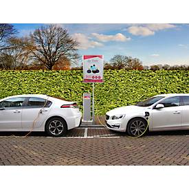 Laternen-Klapprahmen, Hochformat, wasserfest, 25 mm Profil, DIN A2, silber