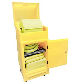 Leckagen-Notfallset im Wartungsrollwagen, für diverse Chemikalien (Säuren), 200 L