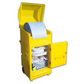 Leckagen-Notfallset im Wartungsrollwagen, Kapazität 200 L, für Öle versch. Art