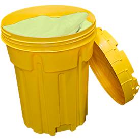 Leckagen-Notfallset in UN-Sicherheitsfass für Chemikalien, Kapazität Set 100 L