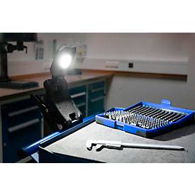 LED-Arbeitsleuchte Ansmann Croco, 1700 lm, dreh- und schwenkbares Leuchtgelenk, 5200 mAh, wiederaufladbar, IP65, Kunststoff, schwarz