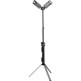LED-Arbeitsleuchte Ansmann Tripod Twin Head WL5000R, 3 Helligkeitsstufen, 5000 Lumen, IPX4, IK07, B 892 × T 120 × H 120 mm