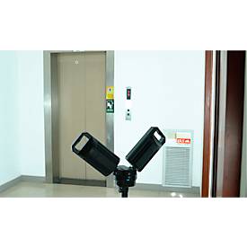 LED-Arbeitsleuchte Ansmann Tripod Twin Head WL5000R, 3 Helligkeitsstufen, 5000 Lumen, IPX4, IK07, B 892 × T 120 × H 120 mm