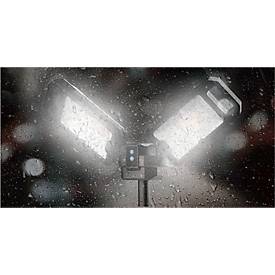 LED-Arbeitsleuchte Ansmann Tripod Twin Head WL5000R, 3 Helligkeitsstufen, 5000 Lumen, IPX4, IK07, B 892 × T 120 × H 120 mm