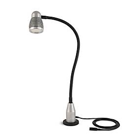 LED-Arbeitsleuchte Bauer & Böcker Flexi 90°, 4,5 W, 450 lm, 5500 K, dimmbar, neigbar, Magnetfuß, IP65, L 600 mm, Aluminium, grau-schwarz