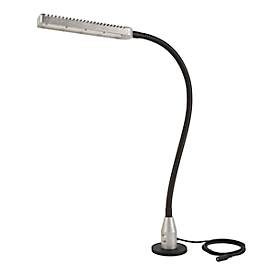 LED-Arbeitsleuchte Bauer & Böcker Fluter, 10 W, 950 lm, 5500 K, neigbar, dimmbar, Magnetfuß, IP65, L 850 mm, Aluminium, grau-schwarz