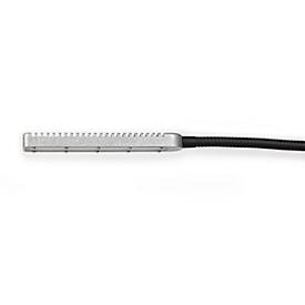 LED-Arbeitsleuchte Bauer & Böcker Fluter, 10 W, 950 lm, 5500 K, neigbar, dimmbar, Magnetfuß, IP65, L 850 mm, Aluminium, grau-schwarz