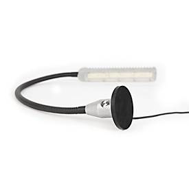 LED-Arbeitsleuchte Bauer & Böcker Fluter, 10 W, 950 lm, 5500 K, neigbar, dimmbar, Magnetfuß, IP65, L 850 mm, Aluminium, grau-schwarz