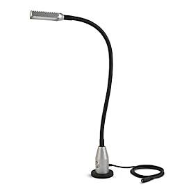 LED-Arbeitsleuchte Bauer & Böcker Glanzlicht, 3 W, 300 lm, 5500 K, neigbar, dimmbar, Magnetfuß, IP65, L 640 mm, Aluminium, grau-schwarz