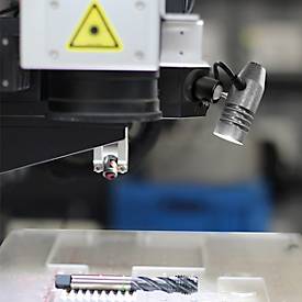 LED-Arbeitsleuchte Bauer & Böcker Lichtblick, 2,5 W, 200 lm, 5500 K, drehbares Kugelgelenk, dimmbar, Magnetfuß, IP65, Aluminium, grau