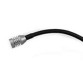 LED-Arbeitsleuchte Bauer & Böcker Punktstrahler, 2,5 W, 200 lm, 5500 K, neigbar, dimmbar, Magnetfuß, IP65, L 600 mm, Aluminium, grau-schwarz