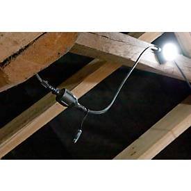 LED Arbeitsleuchtenkette Ansmann Light-Cord LC6000AC, 5 Einheiten mit jeweils 10 W, 6000 lm, 6500 K, AC-Steckdose, Hängehaken/Montagelöcher, Länge 14 m