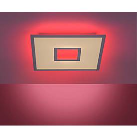 LED-Deckenleuchte RECESS, 2 Lichtquellen, 2700-5000 K, RGB-Wechsel & CCT-Lichtmanagement, 22+5 W, L 450 x B 450 mm