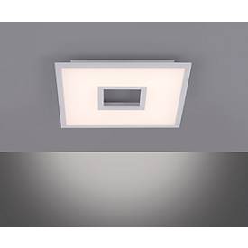 LED-Deckenleuchte RECESS, 2 Lichtquellen, 2700-5000 K, RGB-Wechsel & CCT-Lichtmanagement, 22+5 W, L 450 x B 450 mm