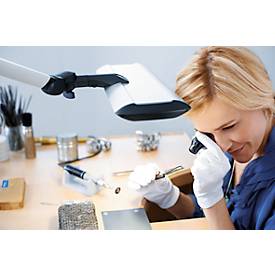 LED-Gestängeleuchte Waldmann TANEO, Leistung 23 W, 1500 lm, Lichtfarbe 5000 K, dimmbar, aluminiumfarben