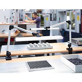 LED-Gestängeleuchte Waldmann TANEO, Leistung 23 W, 1500 lm, Lichtfarbe 5000 K, dimmbar, aluminiumfarben