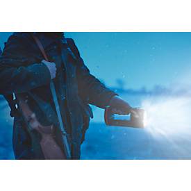 LED-Handscheinwerfer Ansmann HS20R Pro, dimmbar, 1700 lm, 500 m Reichweite, bis zu 7 h, Lithium-Ionen-Akku, B 215,5 × T 81,5 × H 105 mm