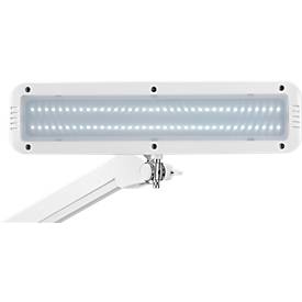 LED-Klemmleuchte MAULintro, Leistung 11 W, stufenlos dimmbar, um 360° drehbar, 920 lm, Klemmweite 63 mm, weiß