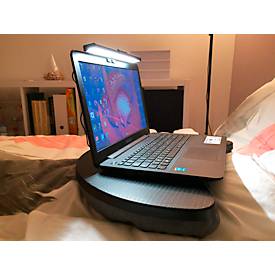 LED Klemmleuchte UNILUX Travelight, für Notebooks & Desktop Bildschirme, Leistung 4,5 W, 350 lm, 2900-5300 K, dimmbar, USB-Anschluss, Klemmweite 5-30 mm, schwarz