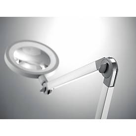 LED-Lupenleuchte Waldmann MLD, 3,5 Dioptrien-Linse, stufenlos dimmbar, 12 W, 792 lm, 5000 K, Aluminiumprofil