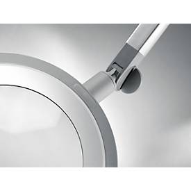 LED-Lupenleuchte Waldmann MLD, 3,5 Dioptrien-Linse, stufenlos dimmbar, 12 W, 792 lm, 5000 K, Aluminiumprofil