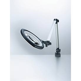 LED-Lupenleuchte Waldmann TEVISIO, 3,5 Dioptrien-Linse, mehrstufig schaltbar, stufenlos dimmbar, 13 W, 4000 K